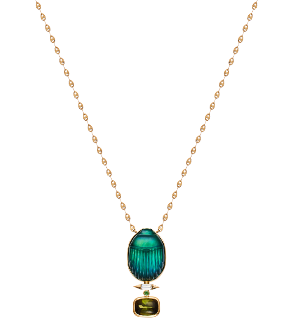 Lito Big Gola Tourmaline Pendant Necklace