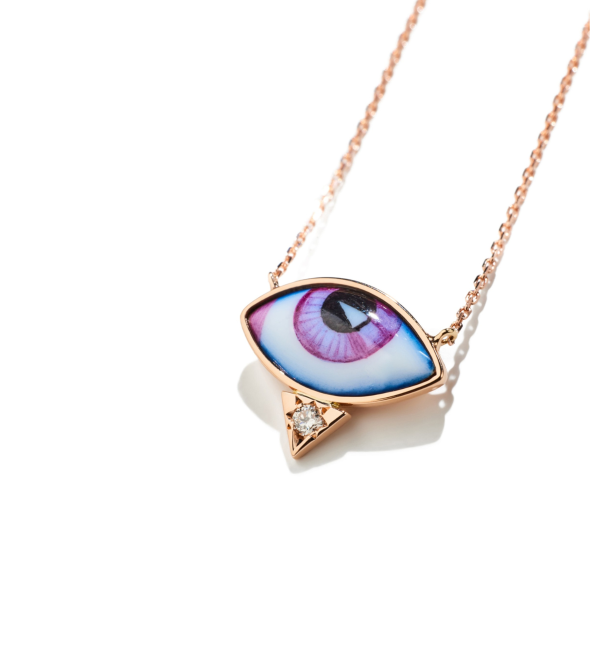 Petit Mauve diamond necklace