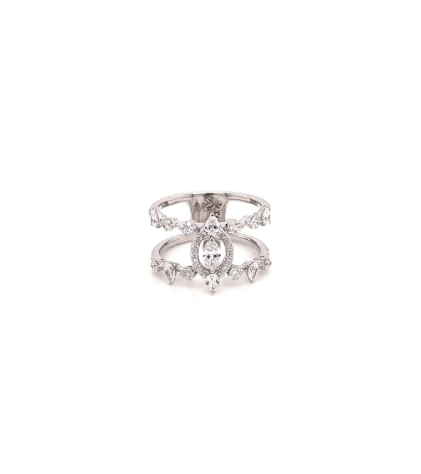White Gold Ring with Diamonds by Casato