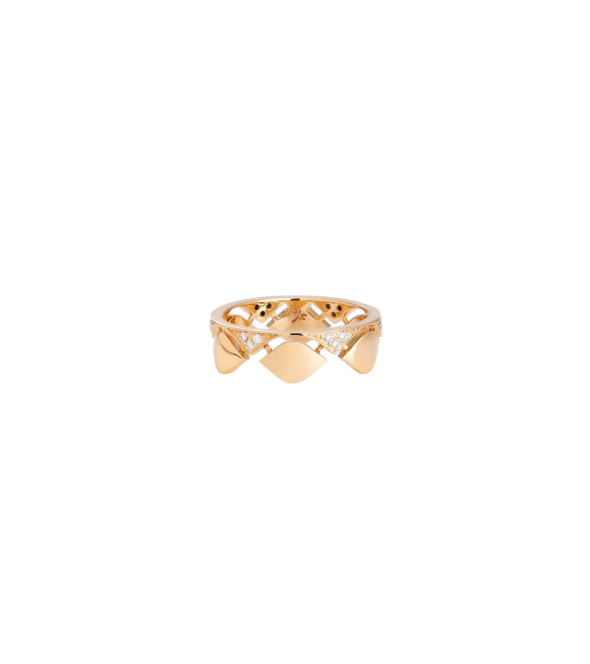 Yellow Gold Ring with Diamonds by Casato MX-1531BT-Y