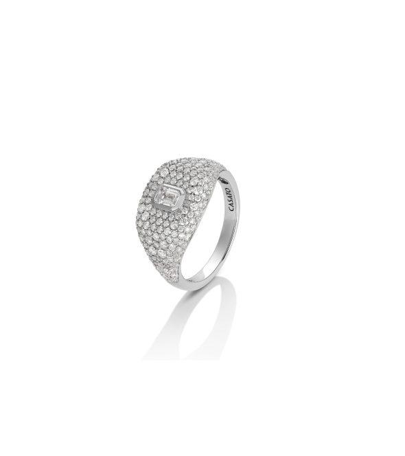 White Gold Ring by Casato 