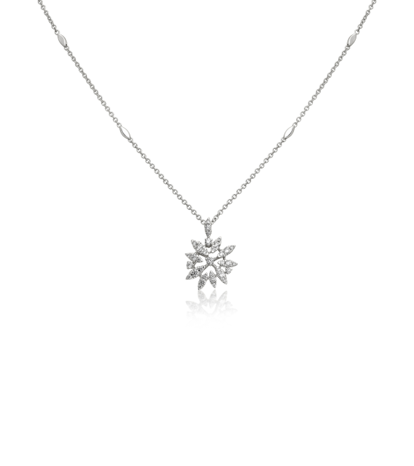 White Gold 18K Necklace with Brilliant Cut Diamonds by Casato