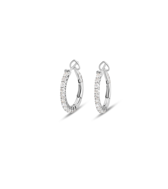 White Gold Earrings with Diamonds by Casato