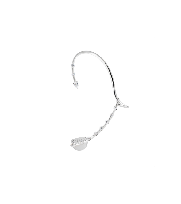 White Gold 18Kt Ear Cuff with Brilliant Diamonds by Casato