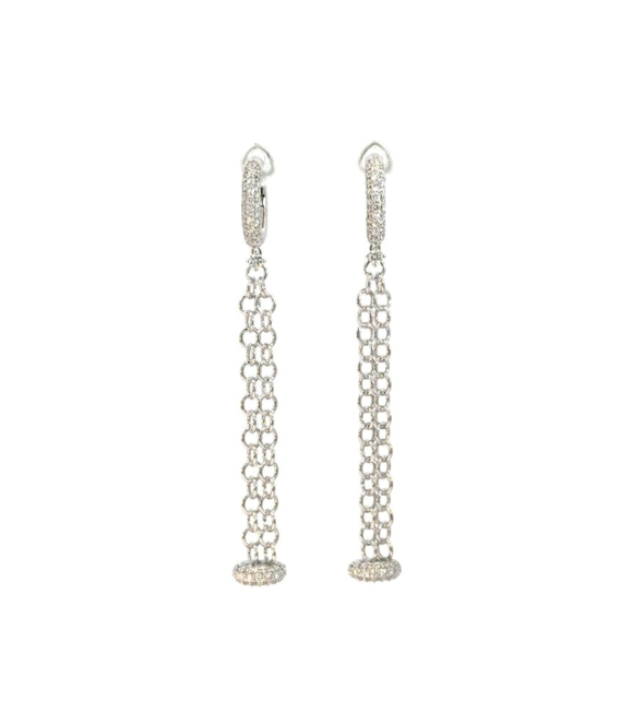 White gold 18K Earrings with Brilliant Diamonds by Casato