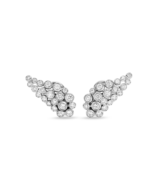White gold 18K earrings with brilliant diamonds by Casato