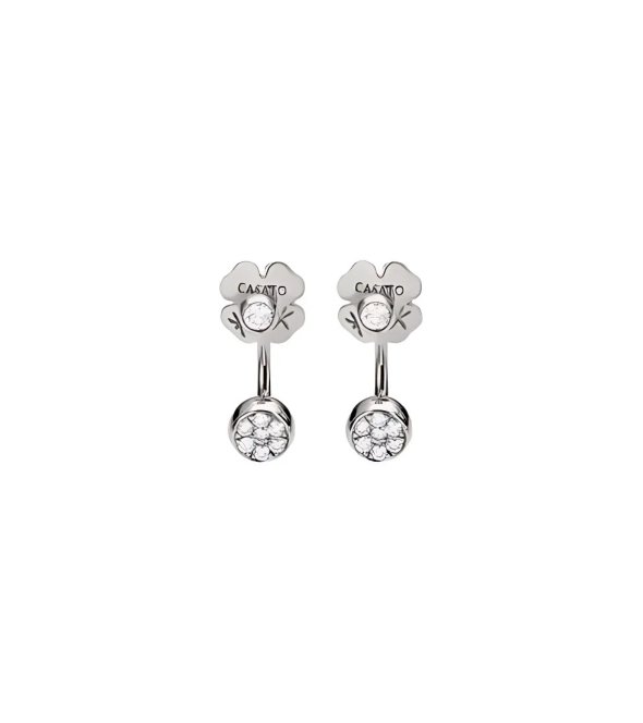 White Gold Earrings with Diamonds by Casato