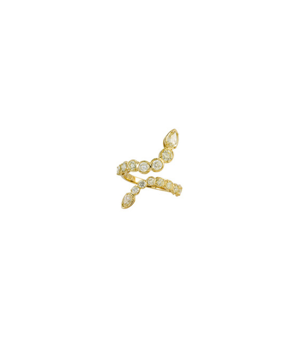 Etho Maria 18k Yellow Gold Ring With Yellow Diamonds