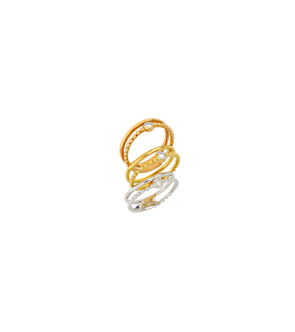 White Gold Ring with Diamonds 04500 By Mentis Collection