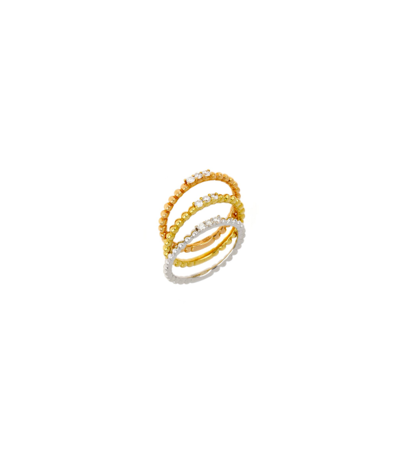White Gold Ring with Diamonds 04542 By Mentis Collection