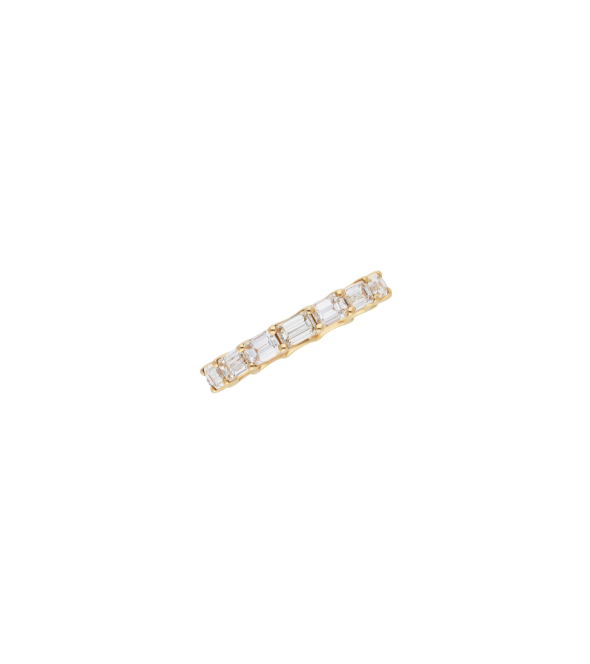 Emerald Cut Diamond Eternity Ring by Mentis Collection