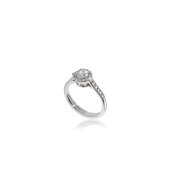 Brillant Cut Diamond Engangment Ring 