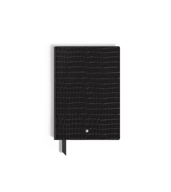 Medium Notebook in Croco-Embossed Leather, Lined Pages