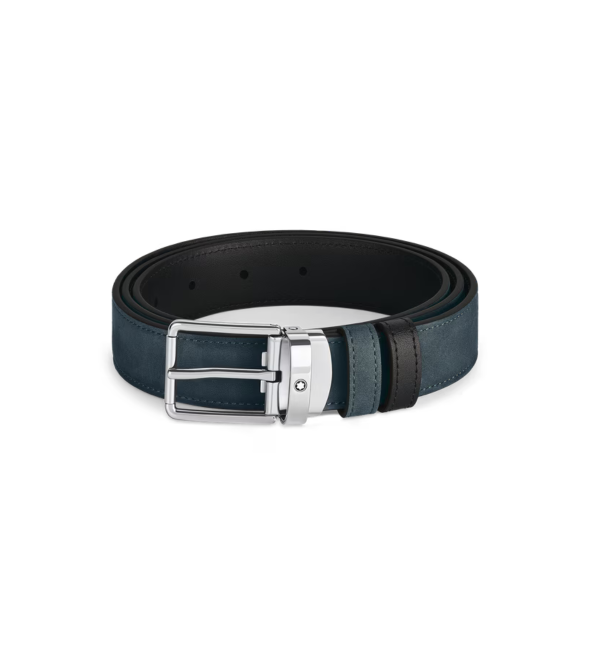 Everyday Buckle Velvet Blue/Black 30 mm Reversible Leather Belt