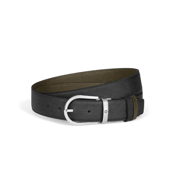 Horseshoe 35 mm Reversible Belt in Sartorial Leather