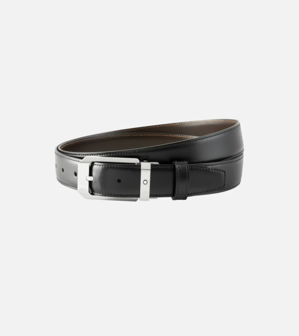 Black/Brown 30 mm Reversible Leather Belt 116579