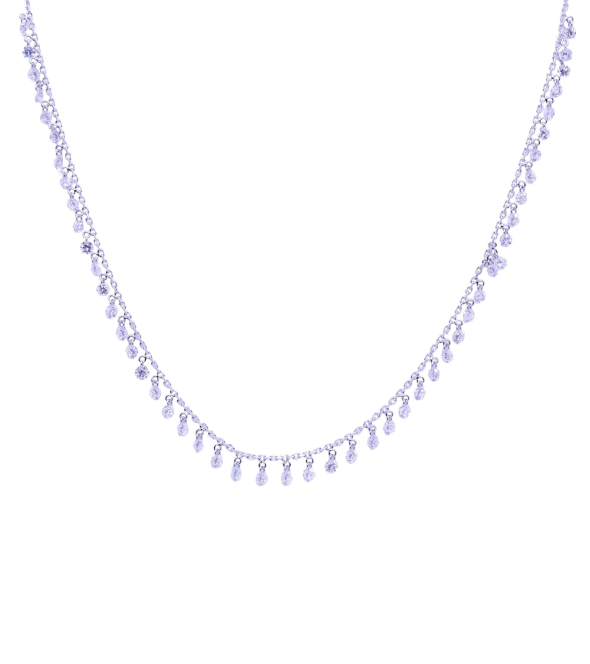 White Gold Necklace with Diamonds Parlapiano