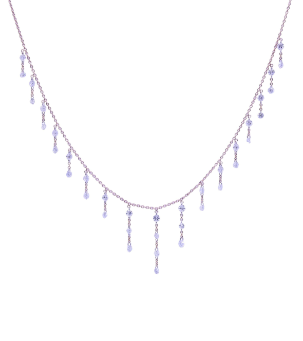 Rose-Gold Necklace with Diamonds Parlapiano