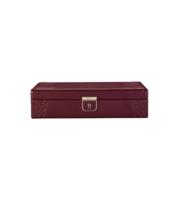 WOLF X LIBERTY Ianthe Medium Jewellery Box - Burgundy