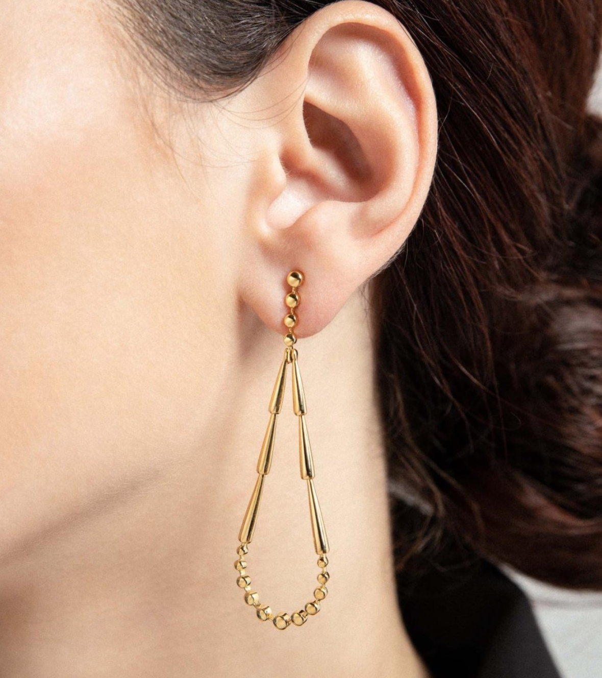 Yellow Gold Earrings 03624 by Etho Maria