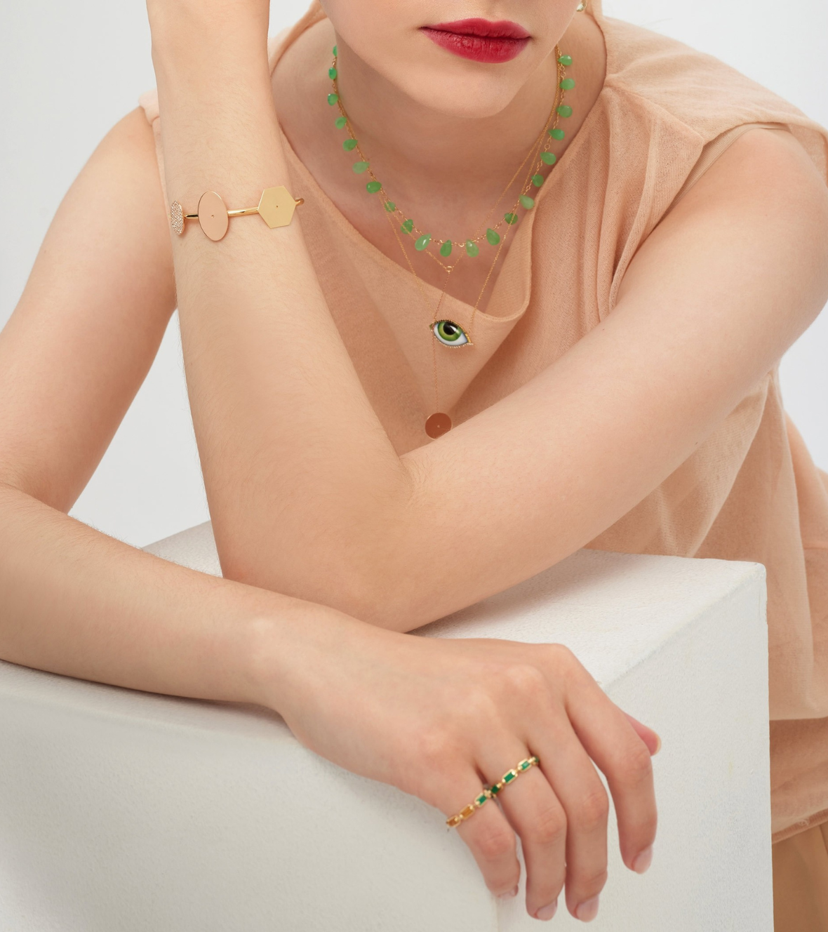 Grand Vert Diamond and Tsavorite Necklace