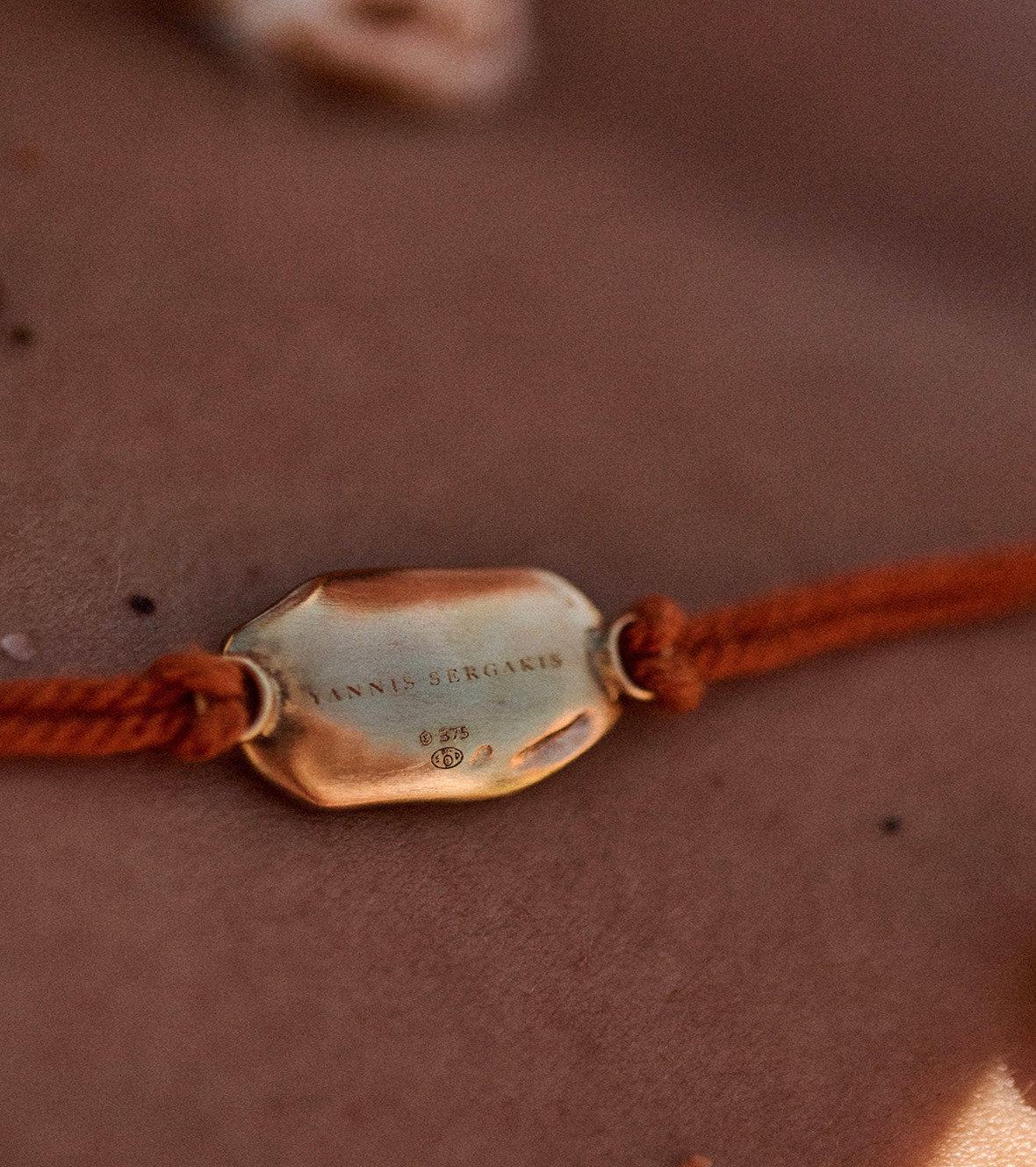 Orange Cord Bracelet IMMB21YO by Giannis Sergakis
