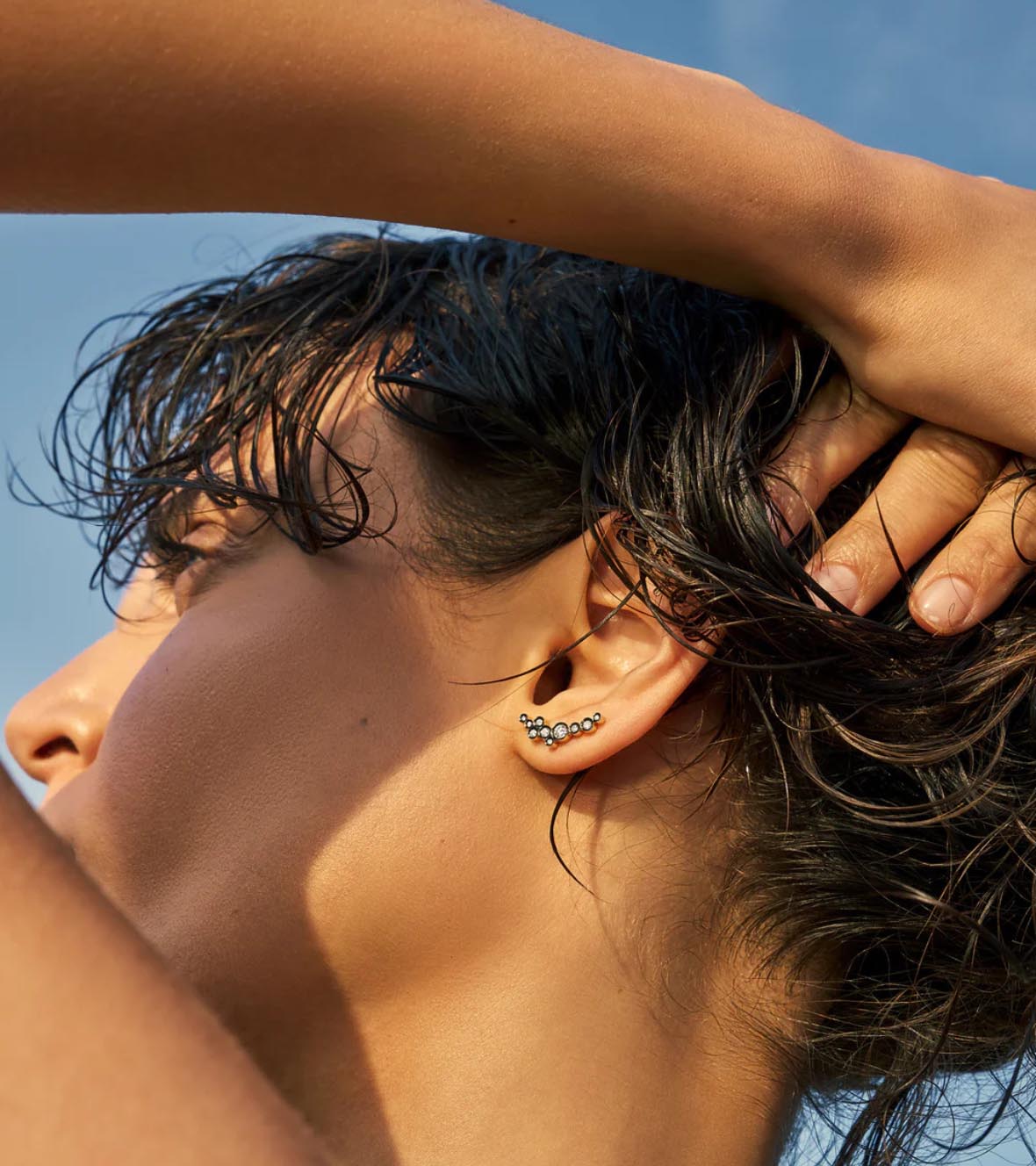 Celeste Crescent Earrings by Yannis Sergakis