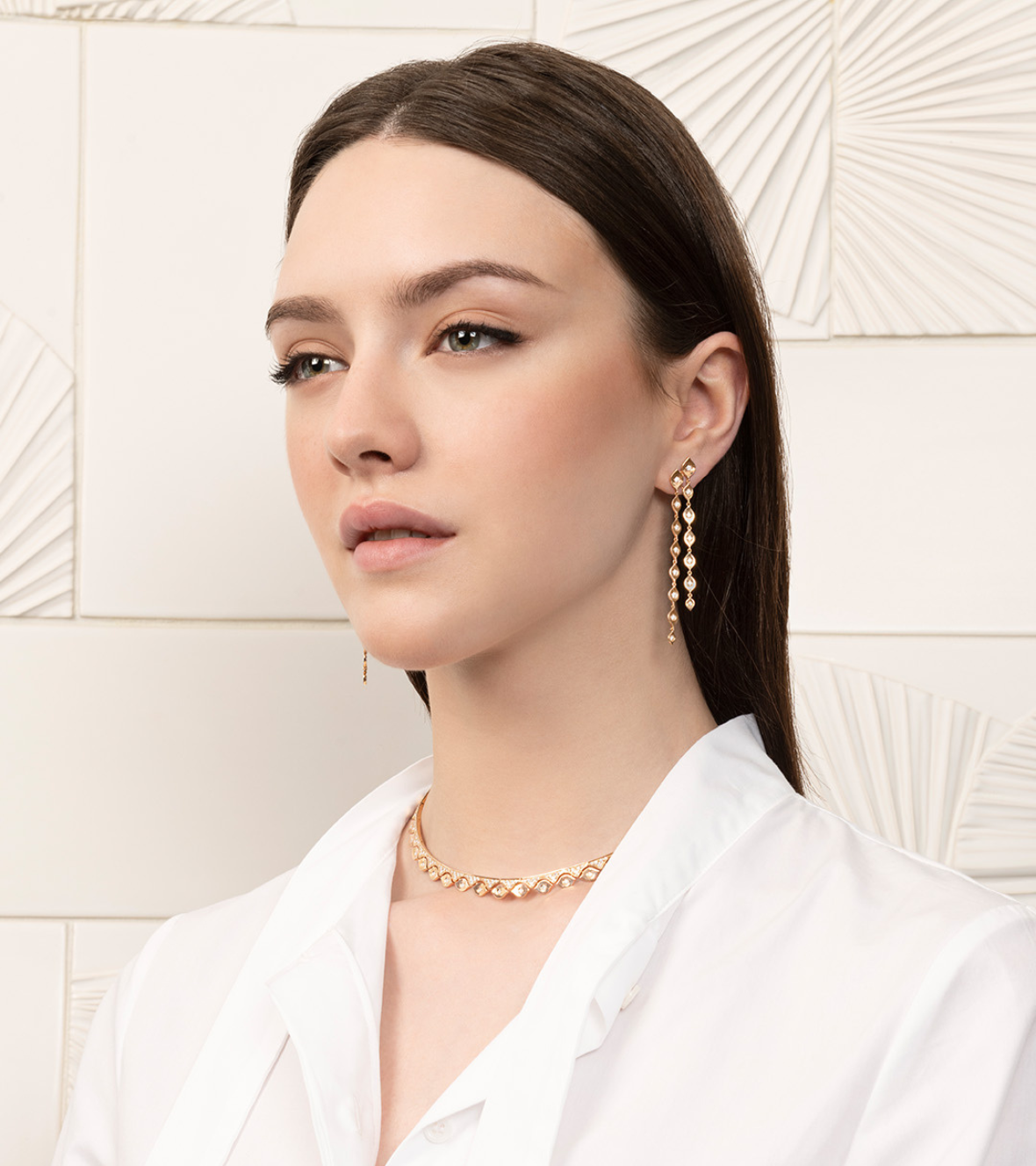 Yellow Gold Earrings with Diamonds Casato ORX1383BT-Y