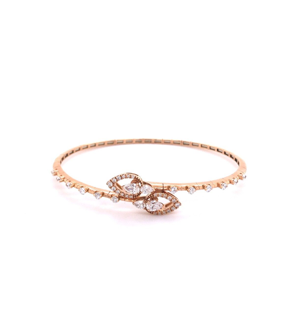 Pink Gold Bracelet with Diamonds BRX179BT-P by Casato