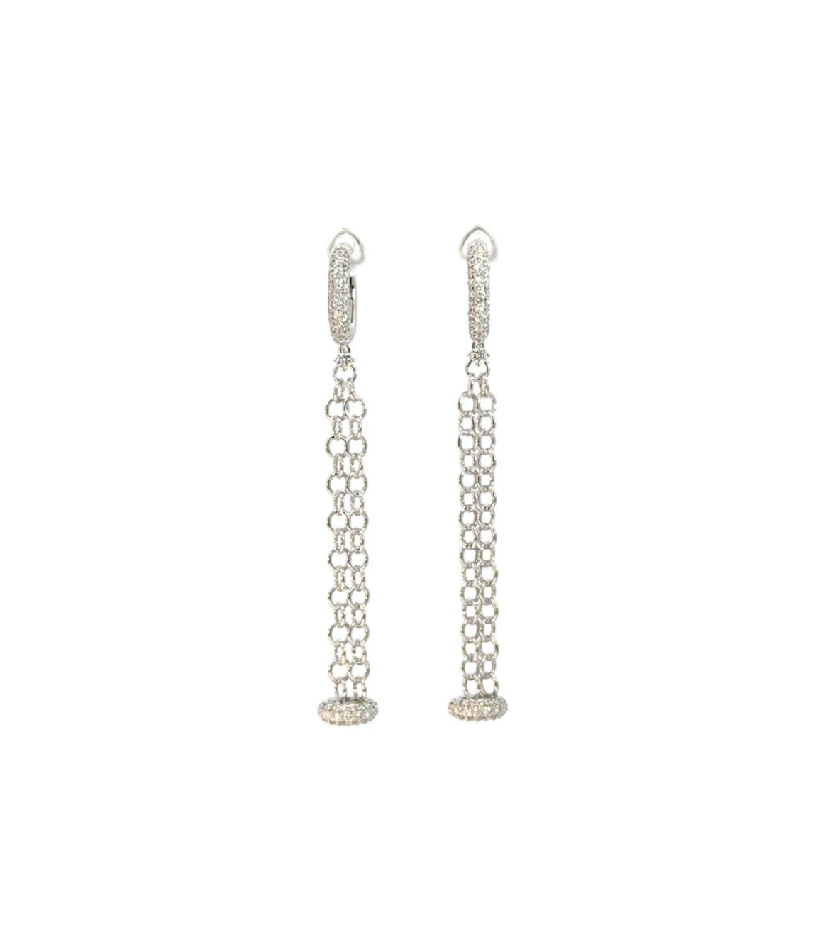 White gold 18K Earrings with Brilliant Diamonds by Casato