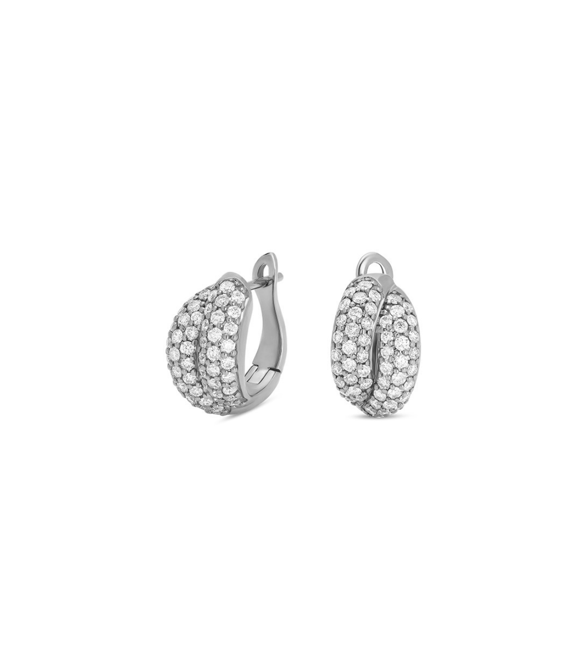 White gold 18K Earrings with Brilliant Diamonds by Casato