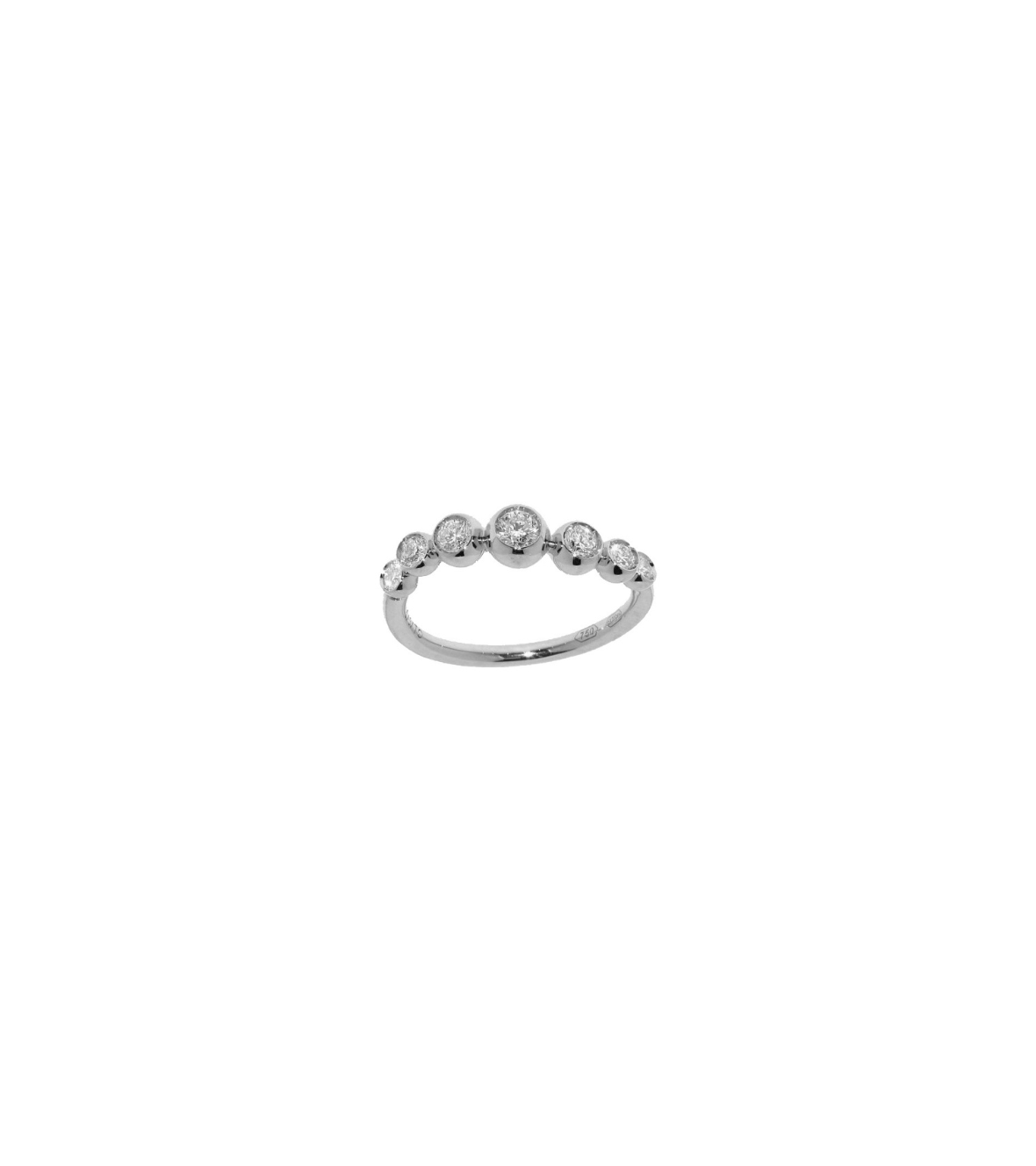 White Gold Ring with White Diamonds by Casato