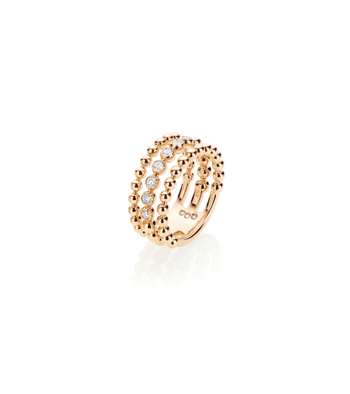 18K Yellow Gold Ring with White Brilliant Diamonds by Casato