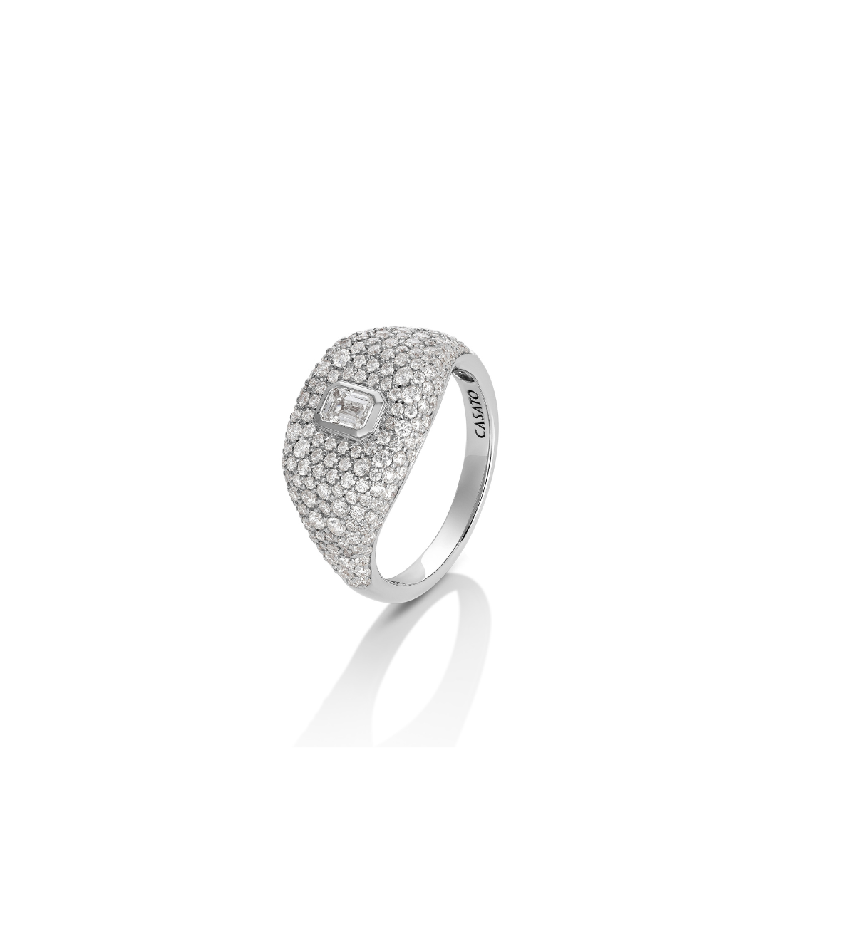 White Gold Ring by Casato 