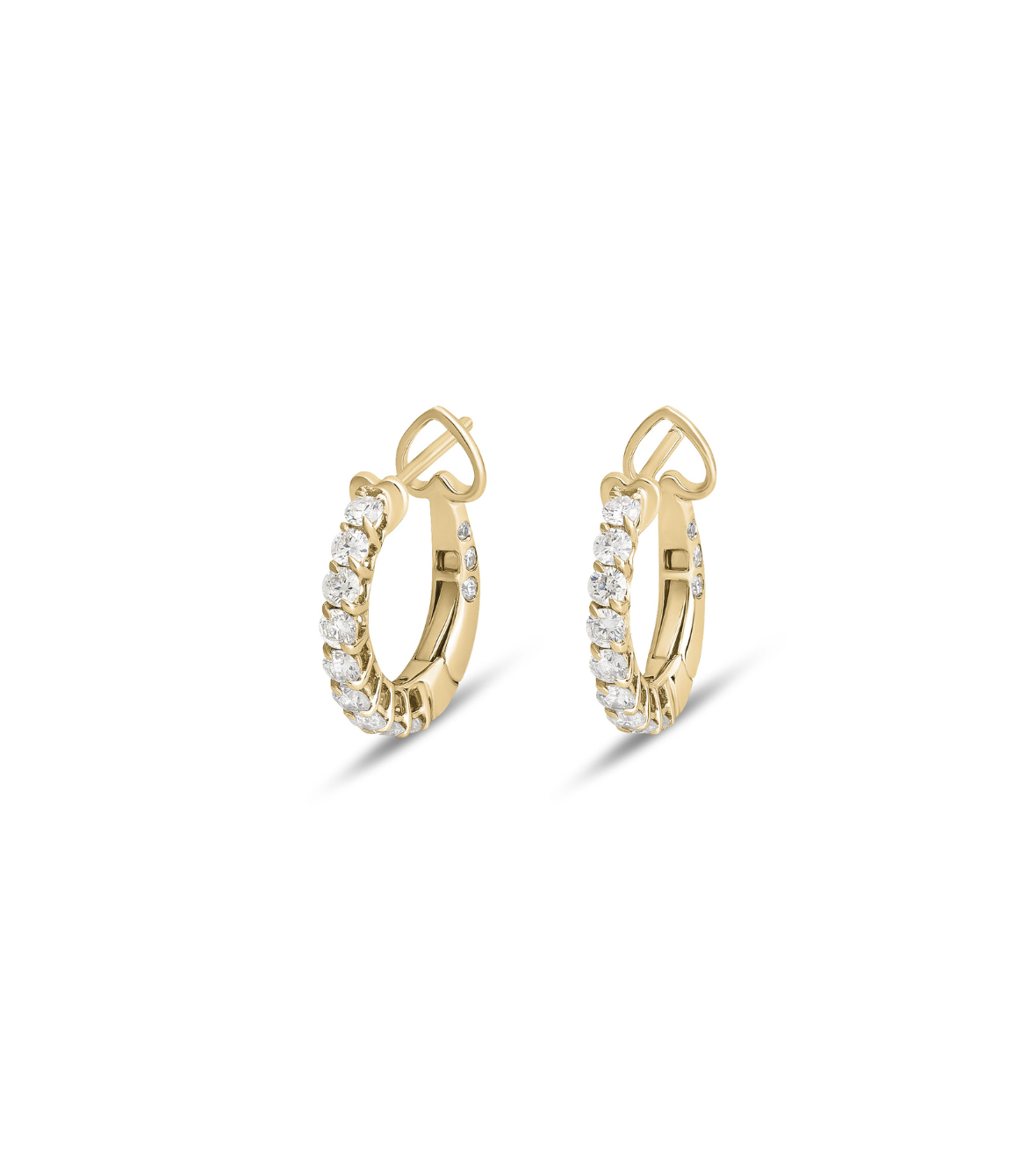 18K Gold Earrings with Brilliant Diamonds by Casato