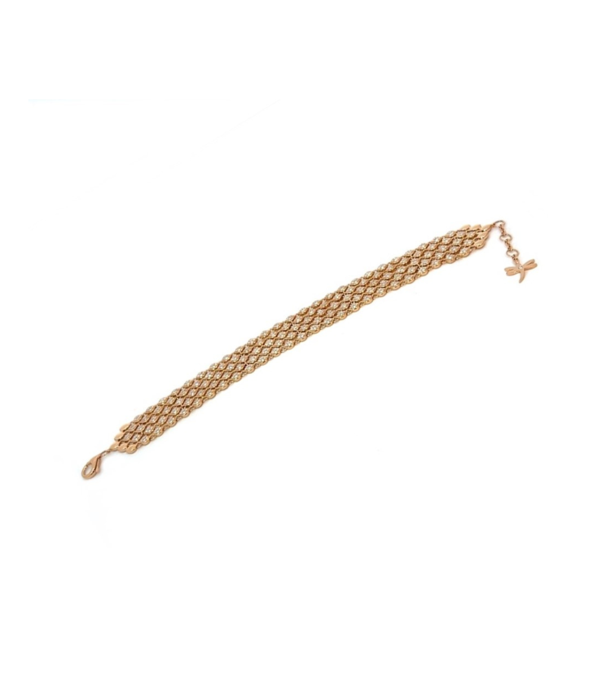 Rose Gold Bracelet K18 with White Diamonds by Casato