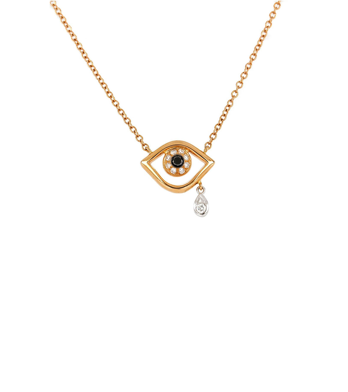 Yellow Gold Necklace with Diamonds 