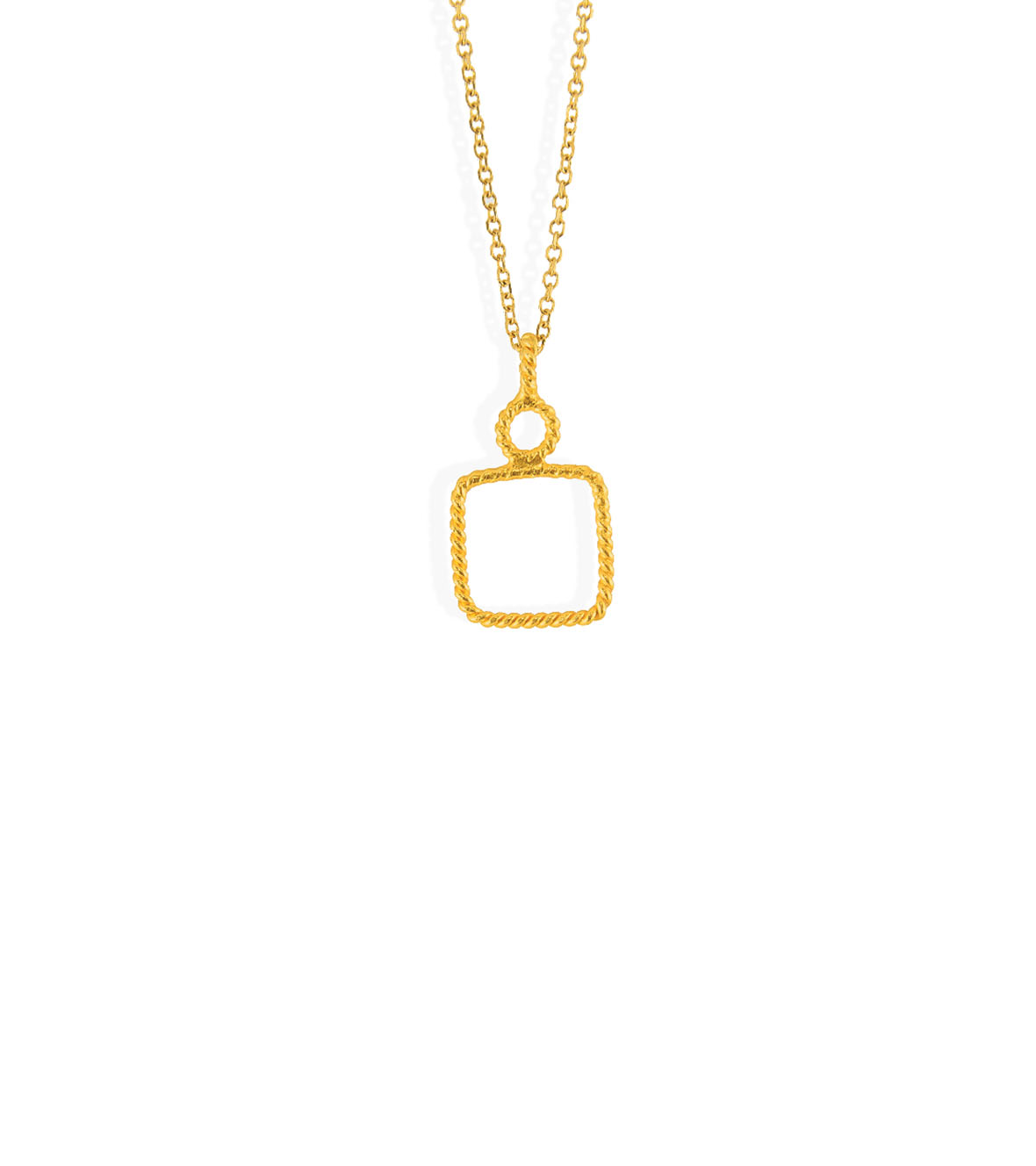 Tiny Square pendant by Christina Soubli