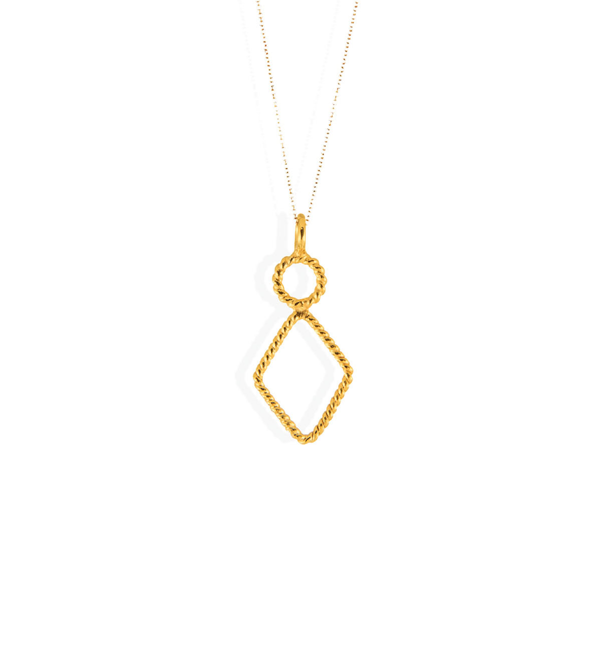 Tiny Rhombus pendant by Christina Soubli