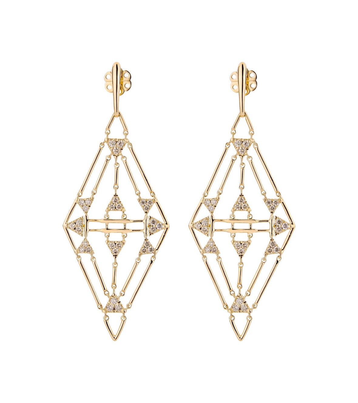Yellow Gold Earrings by Etho Maria