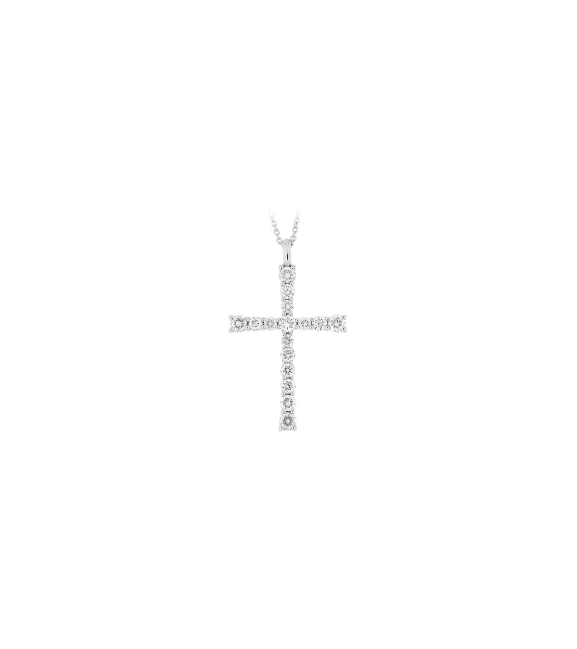 White Gold Cross with Diamonds 03183