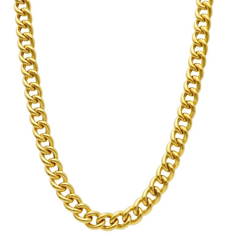 Yellow Gold Gourmette Chain by Mentis Collection