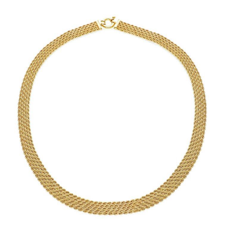 Yellow Gold Necklace 00839 by Mentis Collection