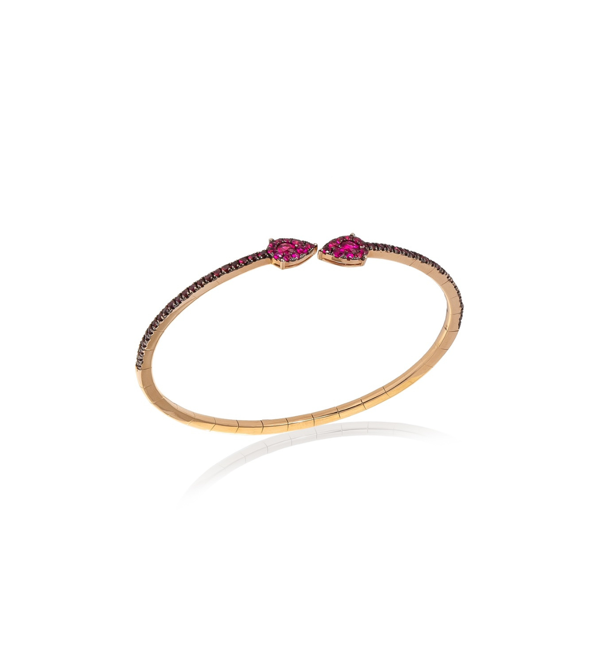 Yellow gold bracelet with rubies 01901 by Mentis Collection