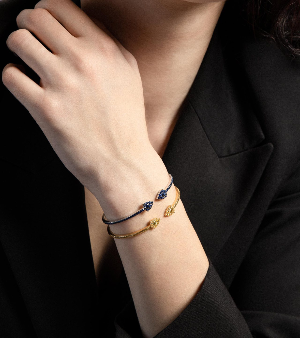 Yellow Gold Bracelet with Yellow Sapphires 01903 by Mentis Collection 