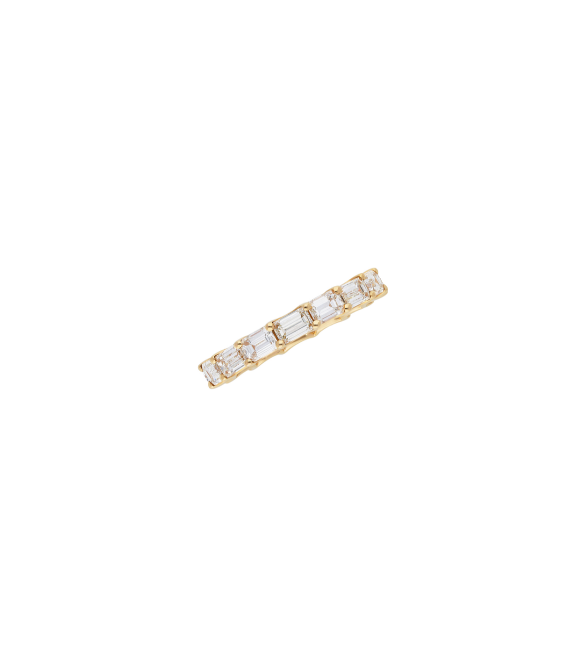 Emerald Cut Diamond Eternity Ring by Mentis Collection