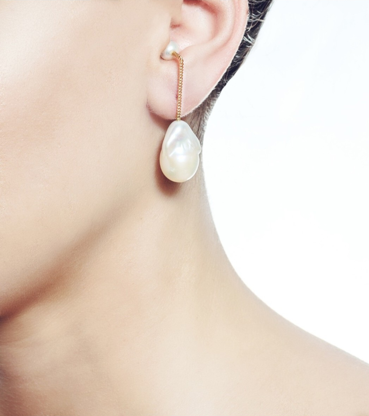 Basic Stick Earring with pearls
