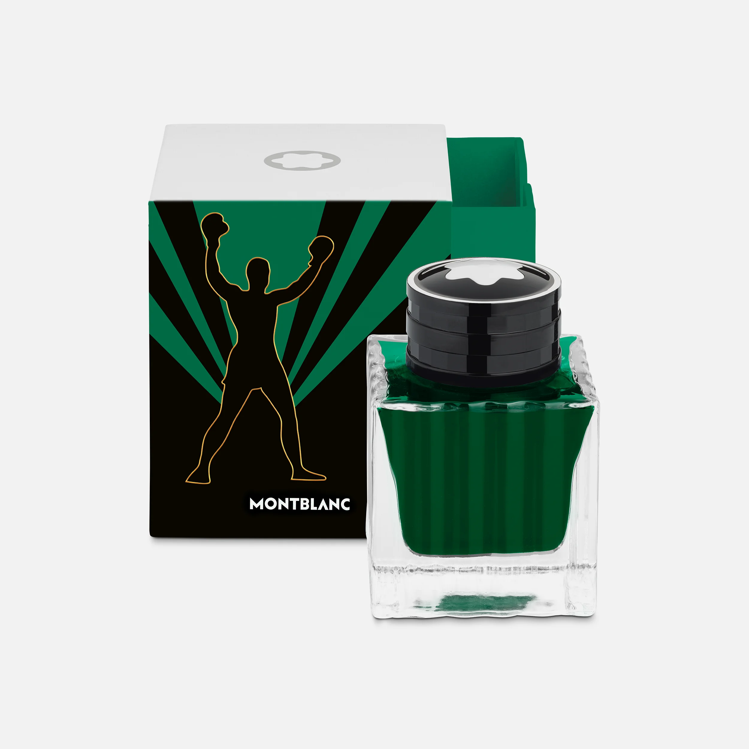 Ink Bottle 50 ml, Green, Great Characters Muhammad Ali 130298