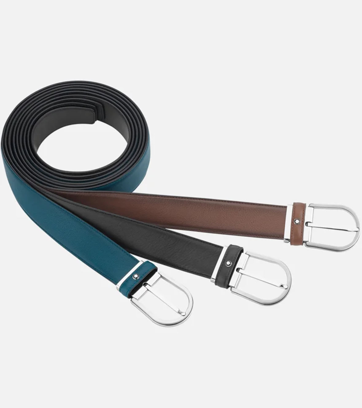 Horseshoe Buckle Brown 35 mm Leather Belt 118413