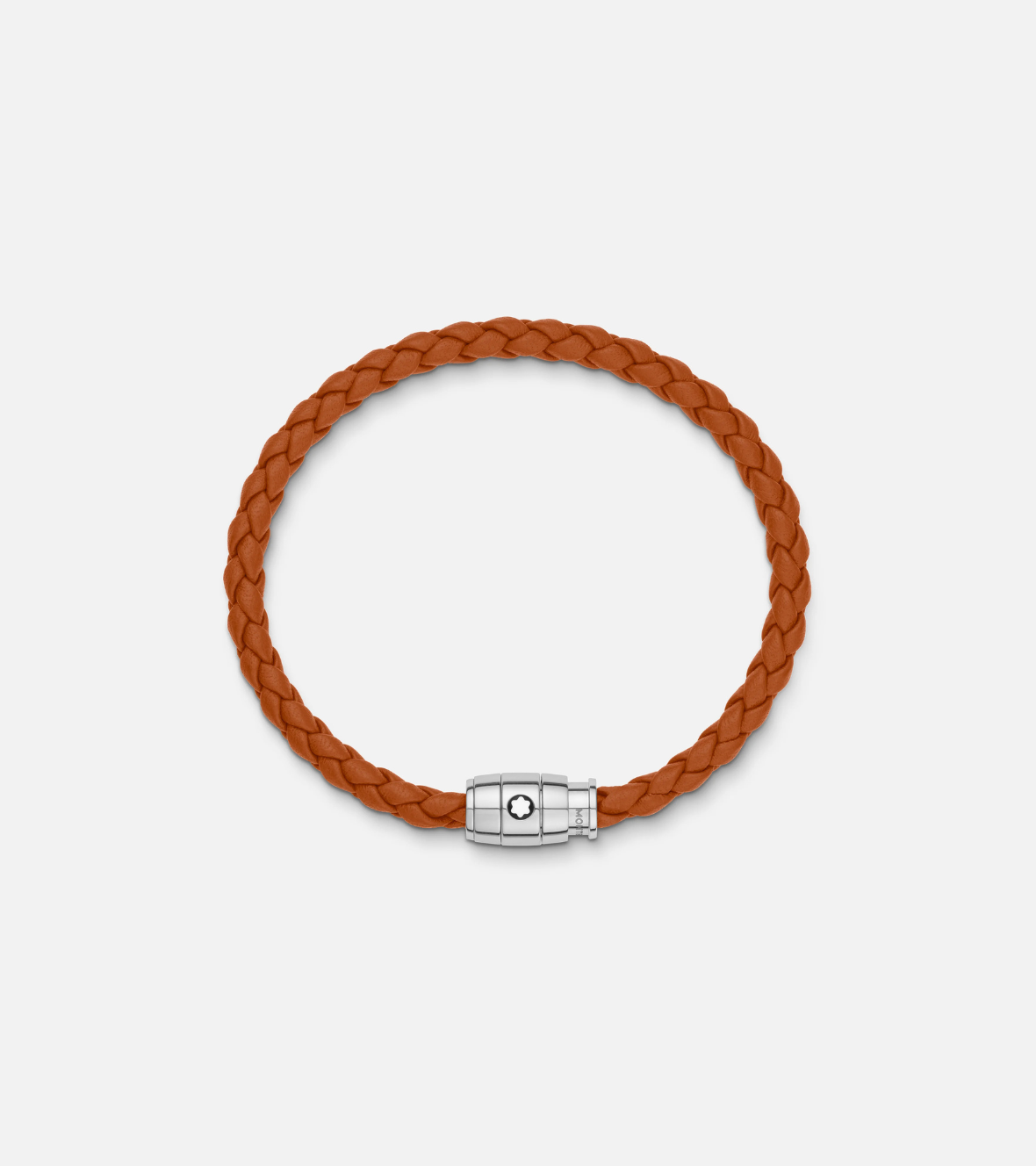 Meisterstück Collection Steel 3-ring Bracelet in Rust Leather 134061